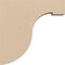 Ekena Millwork 2"W x 10"D x 10"H Thin Del Monte Rough Cedar Woodgrain TimberThane Corbel, Primed Tan CORUR02X10X10DELRCPR - alternate 3